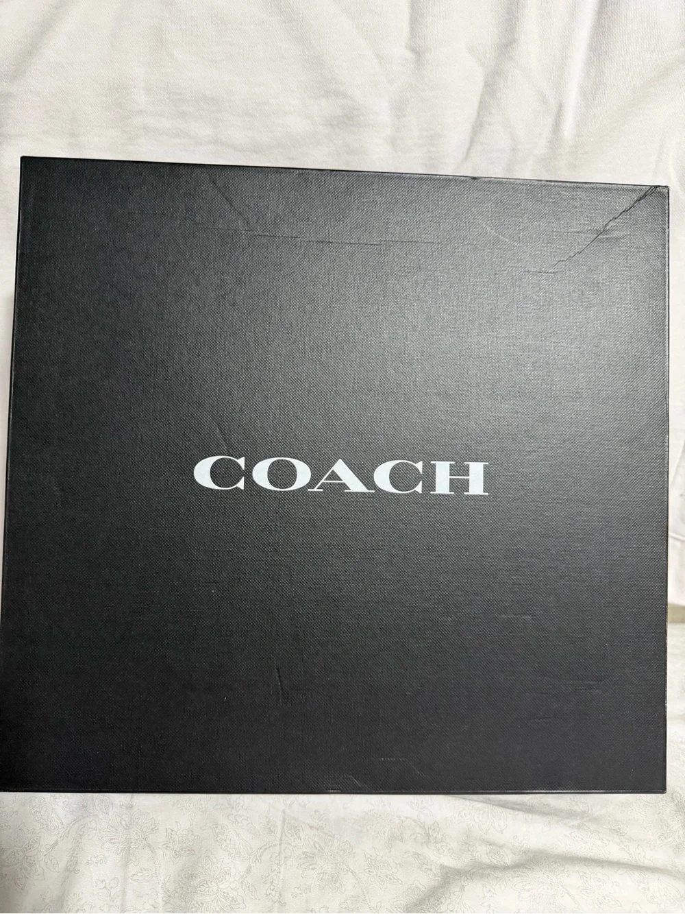 Coach Men’s Black Leather Lug-Sole Ankle Boots